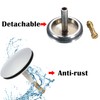 LEZED Bath Plug 43 mm Silver Universal Bath Plug with