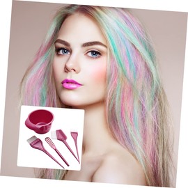 FRCOLOR 3sets Hair Dye Brush Bowl Comb Ash Hair Dye Kit Bristle Brush for Easy Coloring