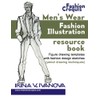 Men's wear fashion illustration resource book: Figure drawing templates with