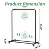 Simple Trending Standard Clothes Clothing Garment Rack with Storage Shelves,