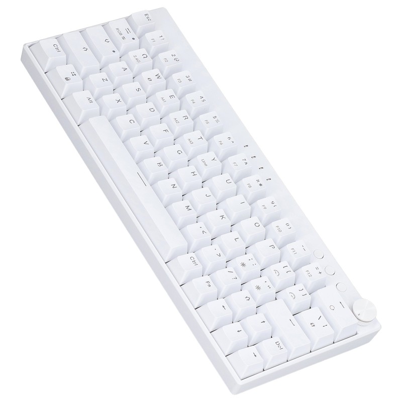 Mechanical Keyboard 64 Key Plus RGB 3 Mode Knob Design