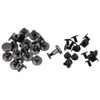 20 Pcs Rivets for Leather Work, Black Chicago Screws Brass