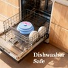 10 Inch Collapsible Silicone Microwave Splatter Cover with Water Steamer,