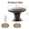 TsunNee 12PCS Vintage Cabinet Knobs Bronze Drawer Knobs, Antique Style