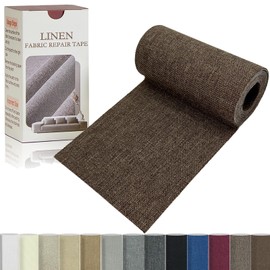 Gheeidau Gheeidau Linen Repair Tape 4x70 Inch Self-Adhesive Couch Patch Repair Fabric Patch for Furniture,Sofas,Cushion,Chairs,Bags,Linen Goods(Dark Brown)