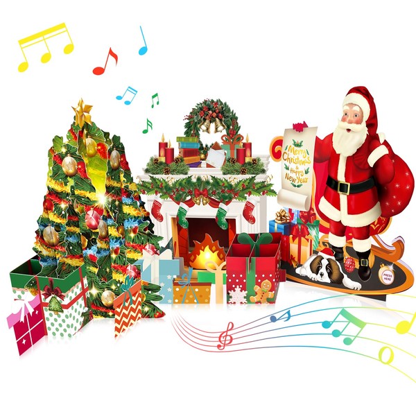 Pop Up Card Christmas with Music