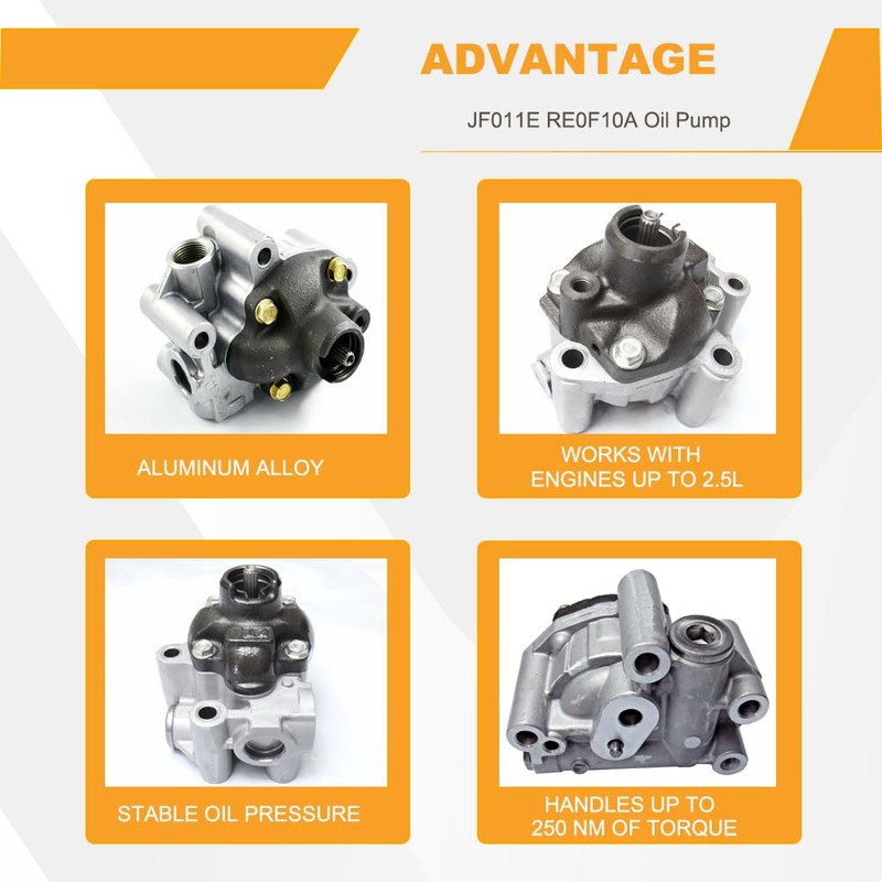 RE0F10A JF011E Transmission Oil Pump Compatible with Nissan Murano Sentra