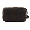 GreenLand NATURE Westcoast Kulturbeutel Leder 24 cm, sattelbraun