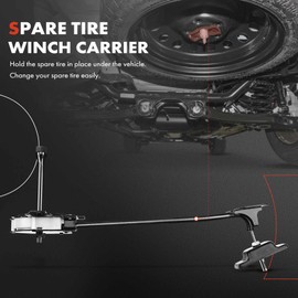 A-Premium Spare Tire Hoist Wheel Winch Assembly Compatible with Hyundai Santa Fe 2013-2018 Sport Utility V6 3.3L