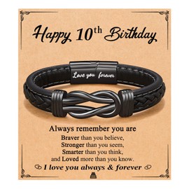 ORISPRE 10 Year Old Boy Gift Ideas, Coolest Gifts for 10 Year Old Boys, Happy 10th Birthday Decorations for Boys Birthday Gifts Age 8-10, Gifts for Boys Age 10-12 Bracelets