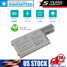 COOLGO Battery For Dell Latitude D531 D531N D820 D830 Precision M65 M4300 CF623 DF192