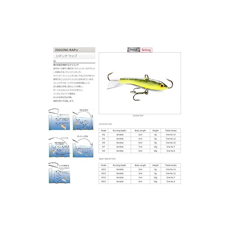 Jigging Rap 09 Orange Tiger UV