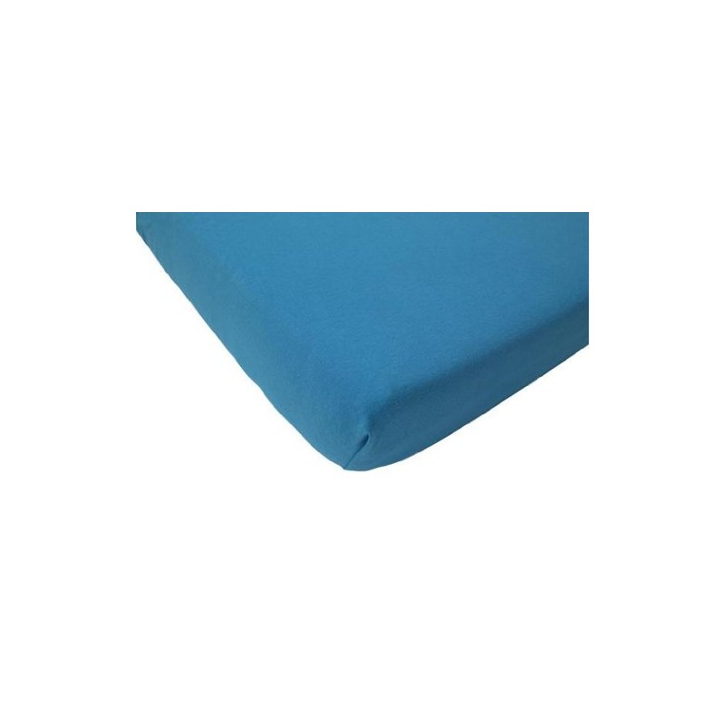 Jollein Fitted Sheet Jersey – Organic 75 x 150 turquoise