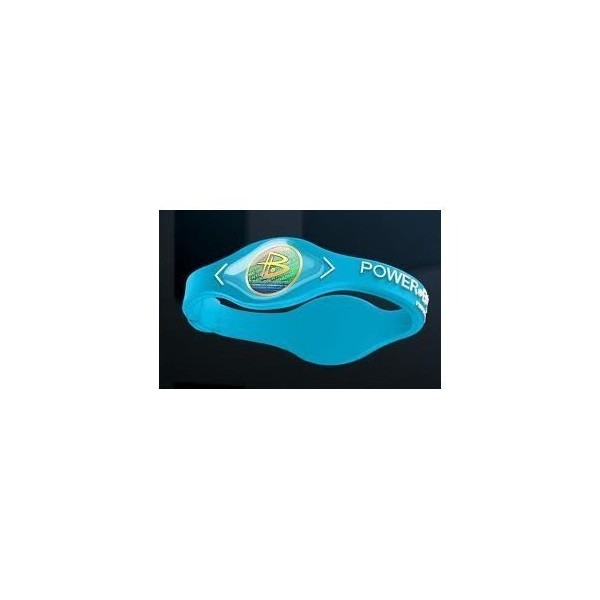 Power Balance Silicone Wristband Bracelet Neon Blue, Size Medium