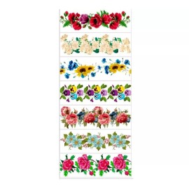 Easter Heat Shrink Sleeves for Decoration 7 Easter Egg Wraps Pysanka Pisanki Flowers