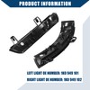 Hihaha Side Mirror Turn Signal Indicator Dynamic Sequential LED Light/Front