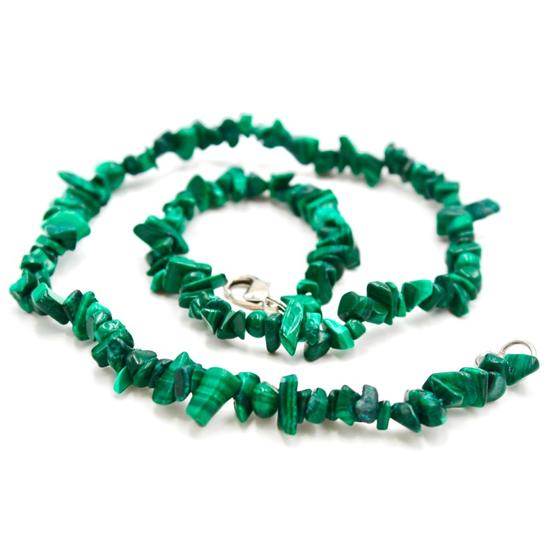 Taddart Minerals - Green splinter necklace made from natural gemstone