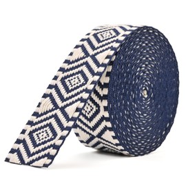 KIMPUDSEN Cotton Webbing, Classic 1.5 Inch 2 Inch Heavy Duty Webbing Straps Perfect for Crafts and Sewing, Purse Strap, Belts