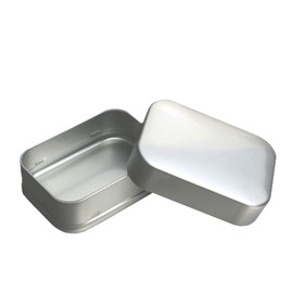 !NARA NAMIBIA natural cosmetics Metal Soap Box Silver - Individually Printable