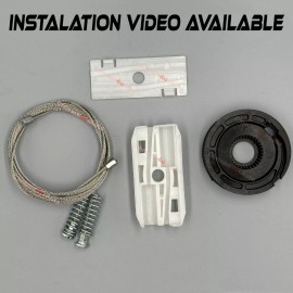 Jaguar For Jaguar XK8 XKR Window Regulator Repair Kit with Clips Rear Left or Right