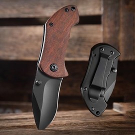 VIFUNCO - Cuchillo de bolsillo para hombres, cuchillos plegables con clip, cuchillo cortador de caja pequeña, cuchillos de bolsillo plegables EDC para acampar al aire última intervensión, regalos para