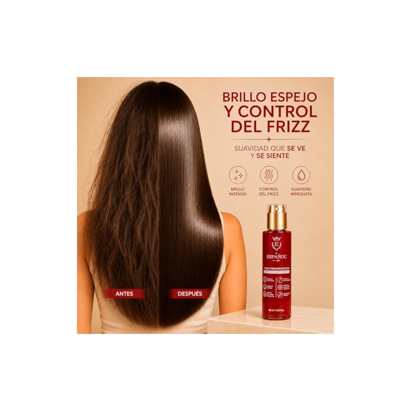 El Español con stylo Fluido Termoprotector Brillo intenso 40ml Protector
