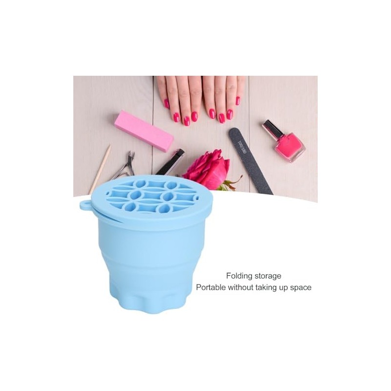 Makeup Brush Cleaning Bowl, Compact Lightweight Accessory for Travel and