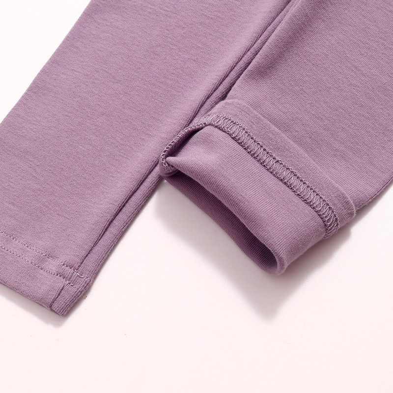 Toddler Organic Cotton Girls Leggings Casual Basic Leggings Full Length