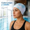 Toddmomy Gorro de Baño de Silicona Reversible Estampado, Gorra de