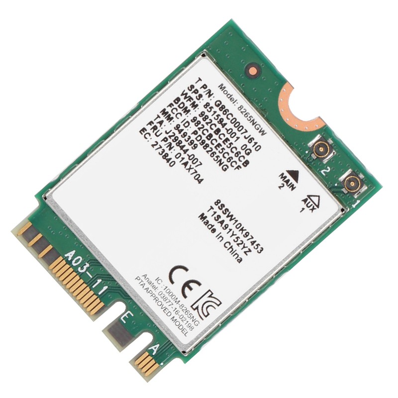 Bluetooth 4.2 For Intel 8265 867M 802.11AC 2.4G/5G Wireless Network