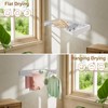 Curtainboro Wall Mounted Drying Rack, Laundry Drying Rack Collapsible with