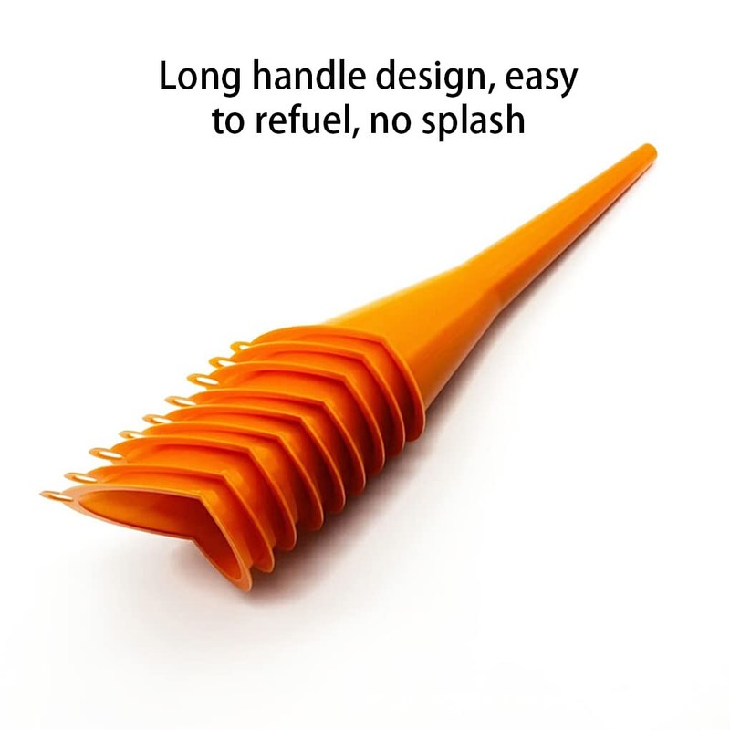 BEALIFE Universal Car Oil Filling Funnel Reusable Antisplash Portable Funnels