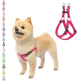 PUPTECK Dog Harness, Stray Tag, Dog Harness, Throat Friendly Harness, Pet Supplies, Dog Harness, Adjustable, Easy to Put on and Take Off, Lightweight, Breathable, Comfortable, Low Strain, Durable