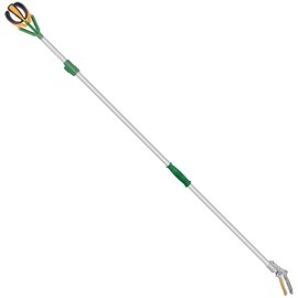 Zenport ZL6146B Long Reach Telescopic Fruit Harvester and Picker, 10-Feet Extension, Gray
