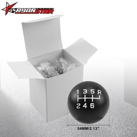 6 Speed Weighted Aluminum Shift Knob 3/8"-16 Thread
