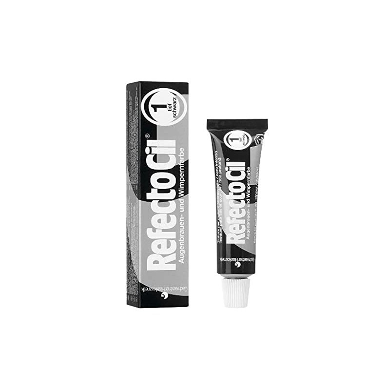 RefectoCil Cream Hair Dye (PURE BLACK) .5oz by RefectoCil