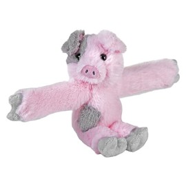 Wild Republic Huggers Spotted Pig, Stuffed Animal, 8 inch, Plush Toy, Fill is Spun Recycled Water Bottles