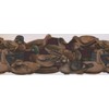 Wooden Vintage Ducks Dark ADV2023B Wallpaper Border