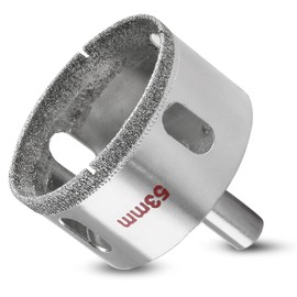 Luomorgo 53mm Diamond Hole Saw - 1.1 inch Cutting Depth for Glass, Ceramic, Marble, Porcelain, Tile, Granite, Quartz