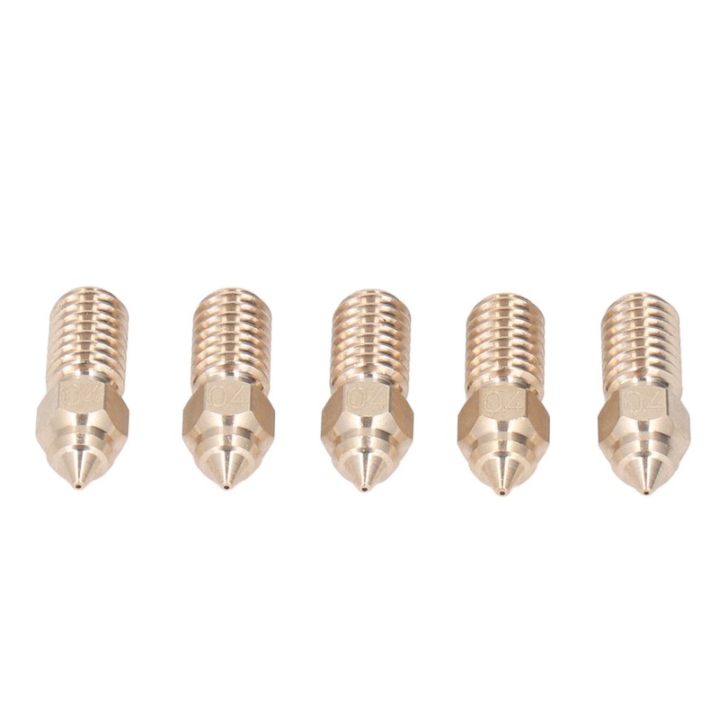 10 Pcs 3D Printer Nozzle Brass 0.4mm M6 High Flow