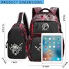 Pawsky Anime Luminous Backpack School Backpack with USB Charging Port