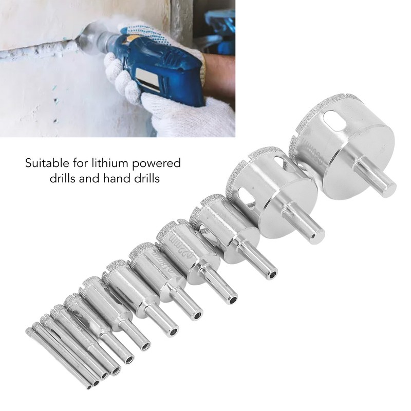Round Shank Emery Hole Saw Bit Kit Robust High Speed