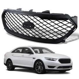 LINLINS Front Bumper Grille Assembly For Ford Taurus 2013 2014 2015 2016 2017 2018 2019 Interceptor Grille Replaces# DG1Z-8200-AA Black