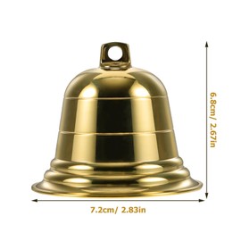 ULTECHNOVO Cast Copper Dinner Bells, Outdoor Hanging Bell for Outdoor and Indoor Decoration Wall Mounted Outside Bell Ornament for Church Home School