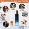 10ML Perfume Travel Refillable Spray Bottles 5pcs Set, Mini Glass