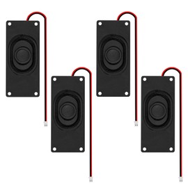 ALAMSCN 4PCS Mini Speaker Loudspeaker with JST-PH2.0mm for Robot Small Electronic Projects Game, 8Ohm 3W