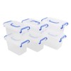 Eagrye 1.5 L Plastic Storage Box, Clear Storage Container with