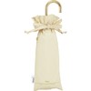 Wpc. 6181-212-002 Rain Umbrella, Folding Umbrella, Feminine Ruffle, Mini, Beige,