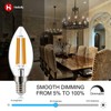helloify B11 Dimmable Vintage LED Edison Candelabra Bulb 4.5W, 60W