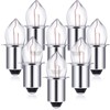Mudder 8 Pieces 2D-2.4-Volt 0.7A Krypton Flashlight Bulb Replacement Bayonet